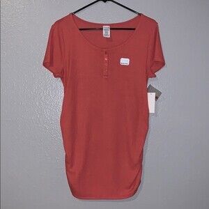 Maternity Short Sleeve Henley